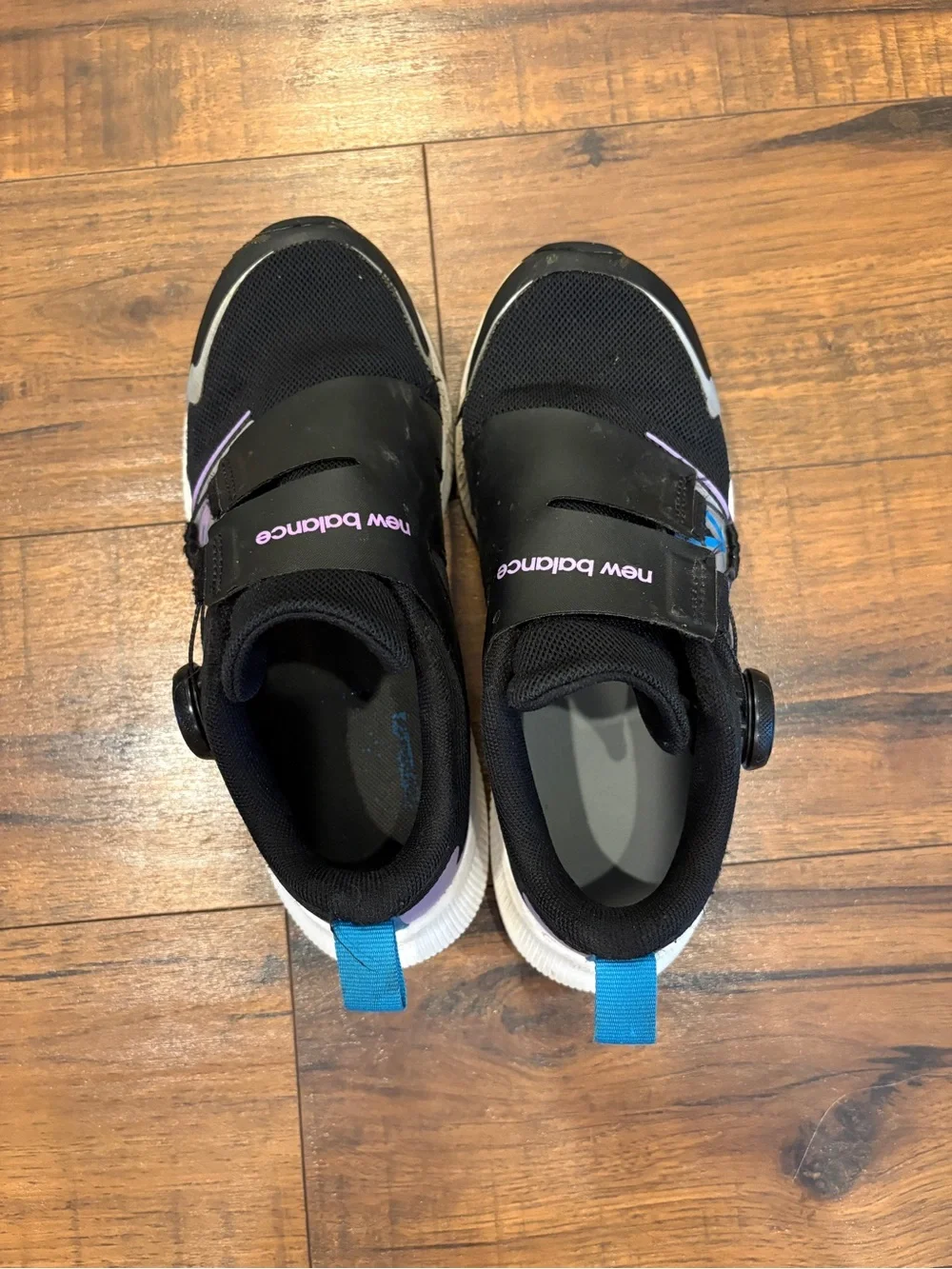 New Balance DynaSoft Reveal v4 BOA Running Shoes Black Purple Blue Youth 2.5